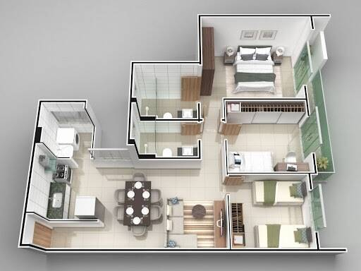 Apartamento, 2 quartos - Foto 1