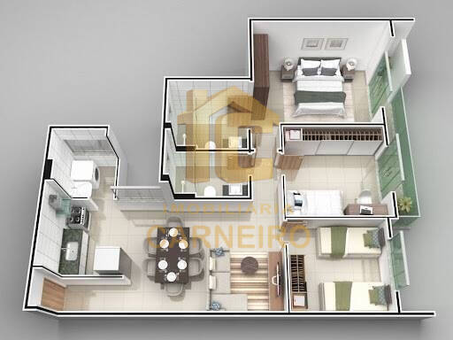 Apartamento, 2 quartos - Foto 1